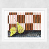 Pear Drops Wide White Frame