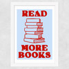Read More Books Wide White Frame