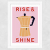 Rise & Shine Wide White Frame