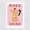 Rise & Shine Narrow White Frame