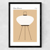AKARI 9A 1951 Medium Black Frame