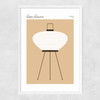 AKARI 9A 1951 Narrow White Frame