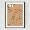 1953 Cocteau Narrow Black Frame