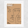 1953 Cocteau Wide White Frame