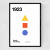 1923 Kandinsky Narrow Black Frame