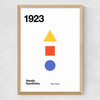 1923 Kandinsky Medium Oak Frame