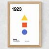 1923 Kandinsky Wide Oak Frame