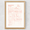 Centre Pompidou Wide Oak Frame