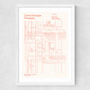 Centre Pompidou Medium White Frame
