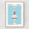 Fernsehturm Berlin Narrow Oak Frame