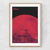 Mars - Futuristic Japan 1 Narrow Oak Frame