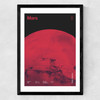 Mars - Futuristic Japan 1 Medium Black Frame