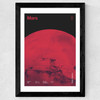 Mars - Futuristic Japan 1 Wide Black Frame