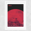 Mars - Futuristic Japan 1 Wide White Frame