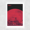 Mars - Futuristic Japan 1 Narrow White Frame