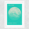 Mars - Futuristic Japan 2 Wide White Frame
