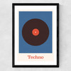 Techno Medium Black Frame