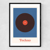 Techno Narrow Black Frame