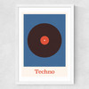 Techno Medium White Frame