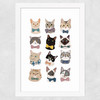 Cats In Bowties Wide White Frame