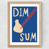 Dim Sum and Chopsticks Wide Oak Frame