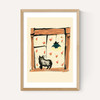 Black Cat On Windowsill