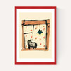 Black Cat On Windowsill