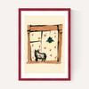 Black Cat On Windowsill