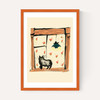 Black Cat On Windowsill