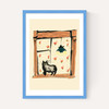 Black Cat On Windowsill