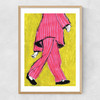Pink Pyjama Narrow Oak Frame