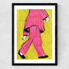 Pink Pyjama Medium Black Frame