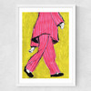 Pink Pyjama Medium White Frame