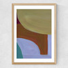 Painted Shapes I Medium Oak Frame