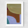 Painted Shapes I Medium White Frame