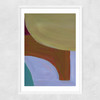 Painted Shapes I Narrow White Frame