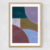 Painted Shapes II Medium Oak Frame