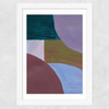 Painted Shapes II Wide White Frame