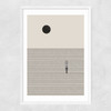 Solitude's Journey Narrow White Frame