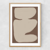 Abstract Whisper Narrow Oak Frame