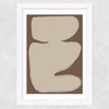 Abstract Whisper Wide White Frame