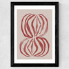 Crimson Echoforms Wide Black Frame