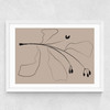 Simply Line Plant Medium White Frame