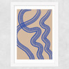 Blue Minimal Line Wide White Frame