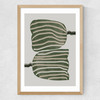 Abstract Tulips Medium Oak Frame