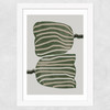 Abstract Tulips Wide White Frame