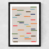 Floating Stripes Medium Black Frame