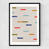 Colorful Strokes Narrow Black Frame