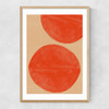 Crimson Echoes Narrow Oak Frame