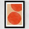 Crimson Echoes Wide Black Frame